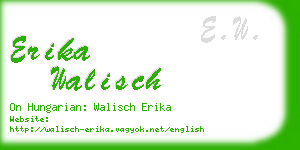 erika walisch business card